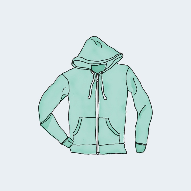 Hoodie mit Rei&szlig;verschluss